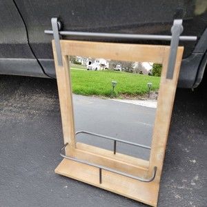 New in Box  Ingram Barn Door Mirror with Shelf Firstime‎ & Co. 25 in X 20 in